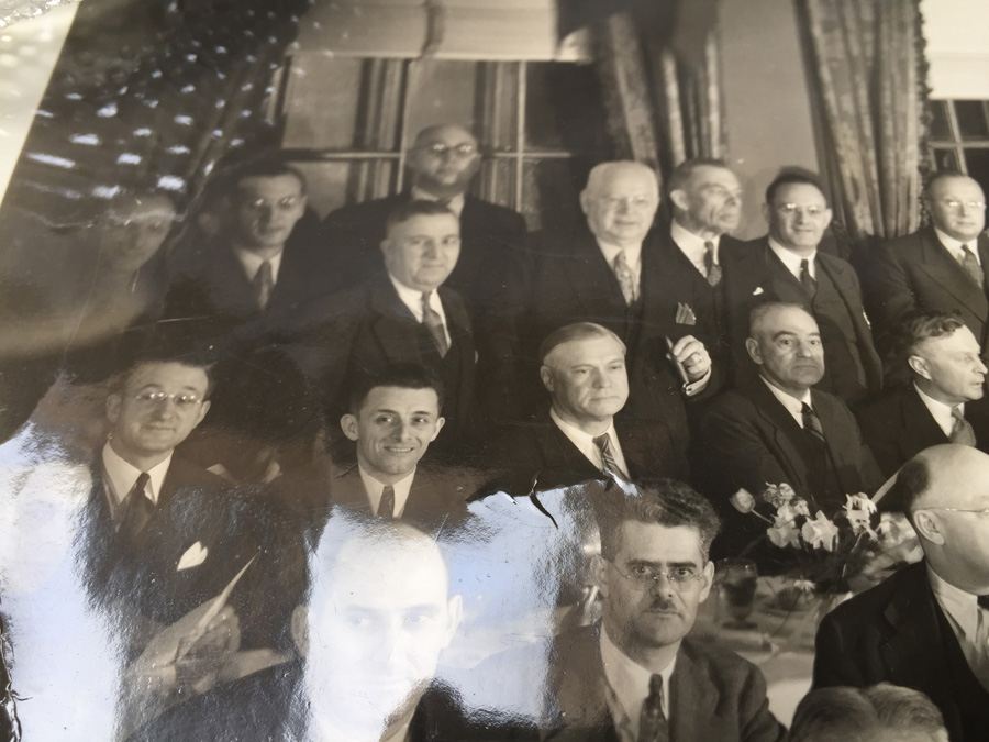 Vintage 1936 Detroit Yacht Club Bowling League Group B&W Photo [Photo 3]