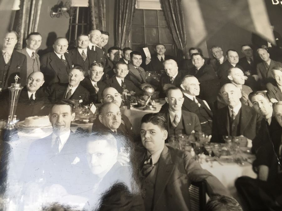 Vintage 1936 Detroit Yacht Club Bowling League Group B&W Photo [Photo 5]