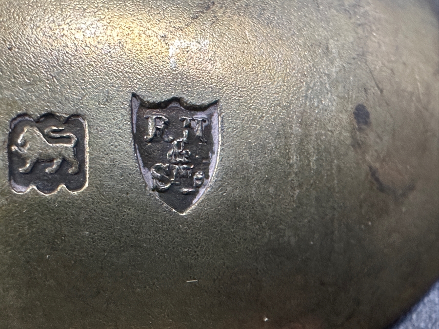 Antique 1902 Halford & Sons Sterling Silver English Coronation Spoon 9'L 116.7g Sterling Silver Melt Value $149 [Photo 11]