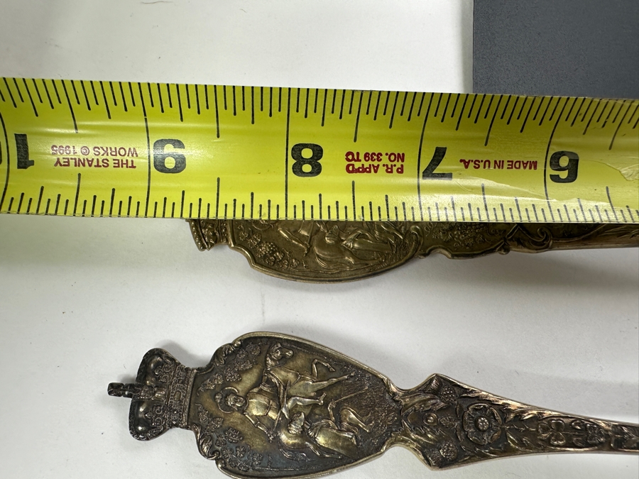 Antique English Victorian Sterling Silver Oyster Shell Spoon Birmingham 1896 Victoria R. 1837-97 9'L 111.6g Sterling Silver Melt Value $142 [Photo 15]