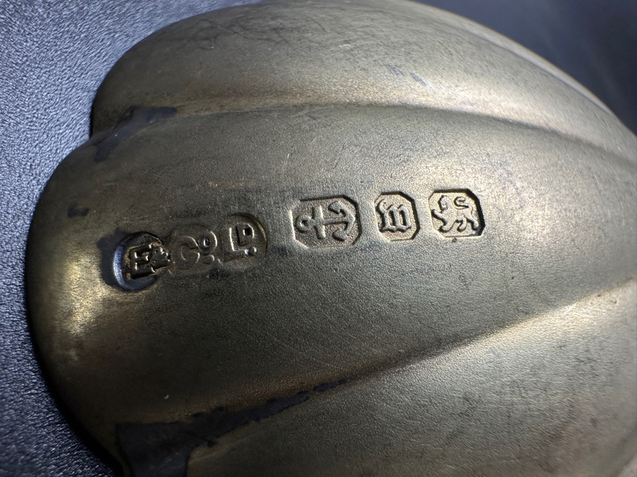 Antique English Victorian Sterling Silver Oyster Shell Spoon Birmingham 1896 Victoria R. 1837-97 9'L 111.6g Sterling Silver Melt Value $142 [Photo 10]