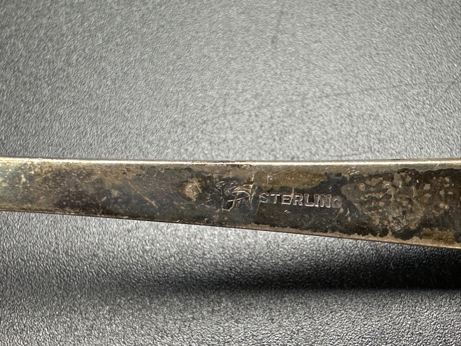 Vintage Sterling Silver Serving Tongs 66.2g Sterling Silver Melt Value $85 [Photo 8]