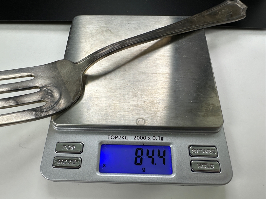 Vintage Gorham Sterling Silver Serving Fork 9'L 84.4g Sterling Silver Melt Value $108 [Photo 7]