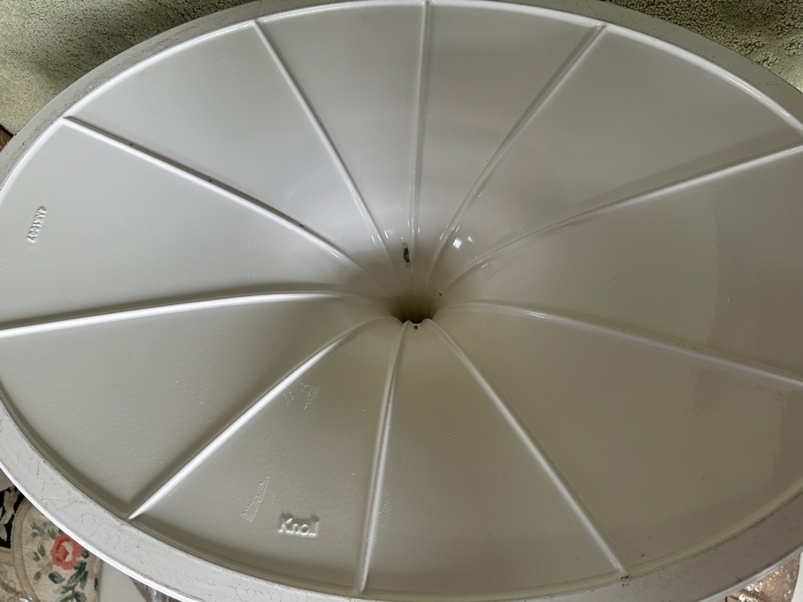 Eero Saarinen 72' Marble Oval Tulip Pedestal Dining Table By Knoll Retails $12,195 [Photo 15]