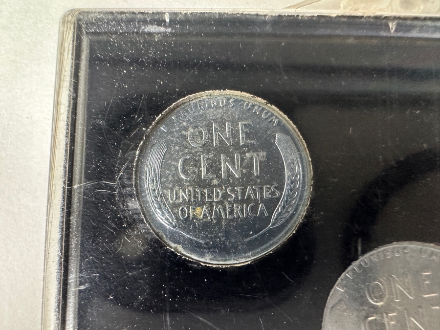 Vintage 1943 Steel Cents P S D Wartime Emergency Issue Pennies [Photo 4]