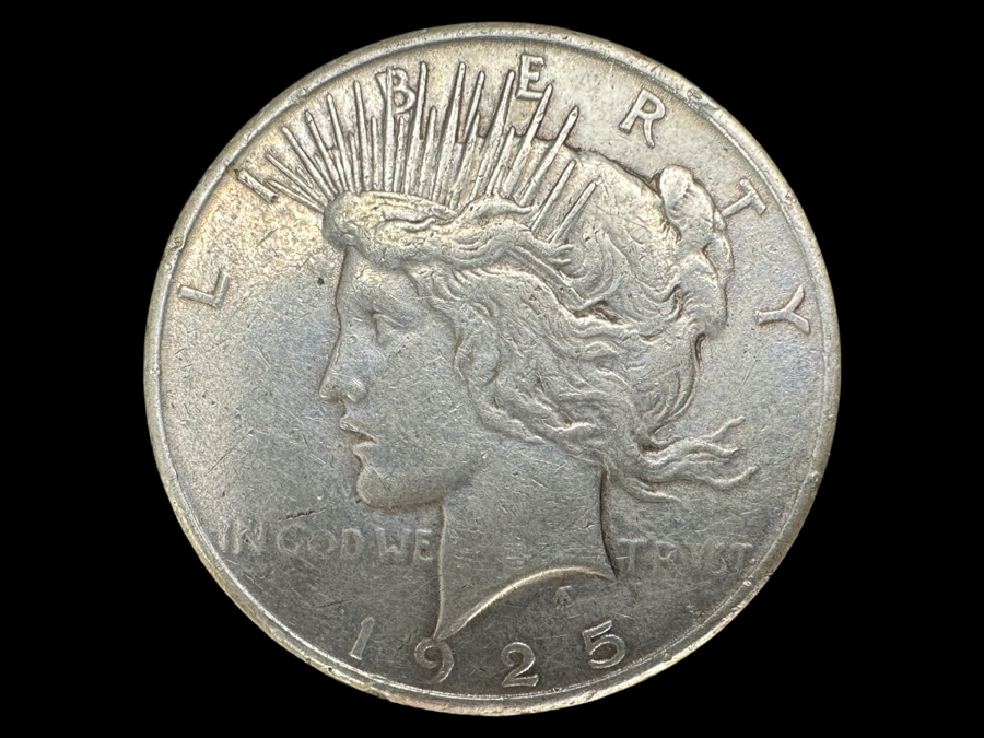 Vintage 1925 Peace Silver Dollar