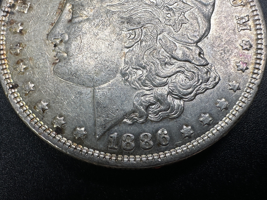 Vintage 1886 Morgan Silver Dollar [Photo 2]