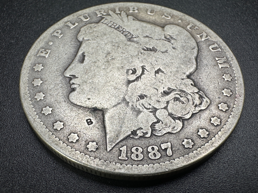 Vintage 1887 Morgan Silver Dollar [Photo 2]