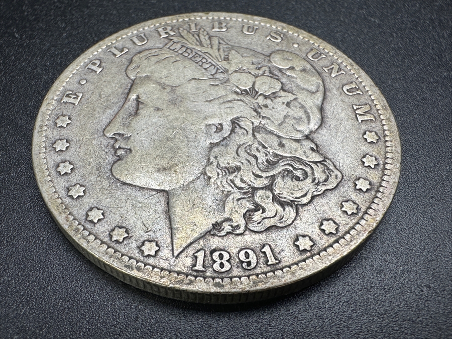 Vintage 1891 Morgan Silver Dollar [Photo 2]
