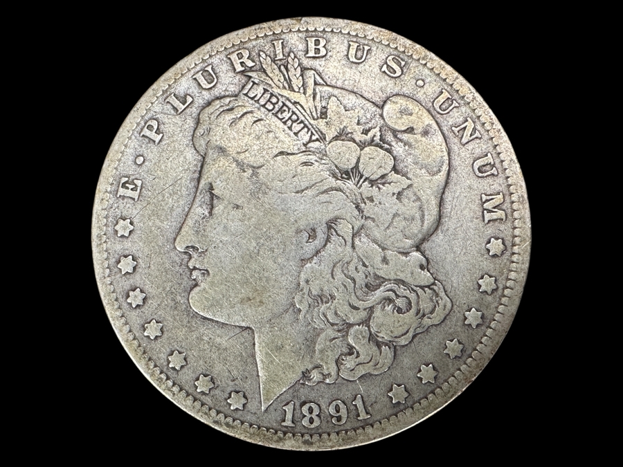 Vintage 1891 Morgan Silver Dollar [Photo 1]