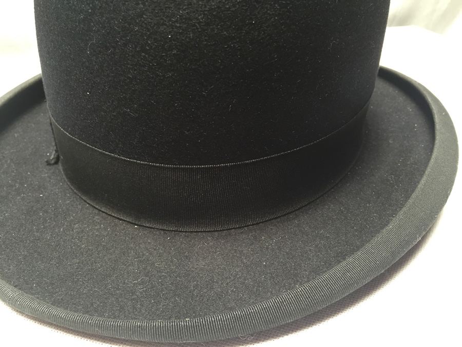 Mens Outstanding Vintage Mallory Premier Derby Bowler Hat Black sz 7 [Photo 8]