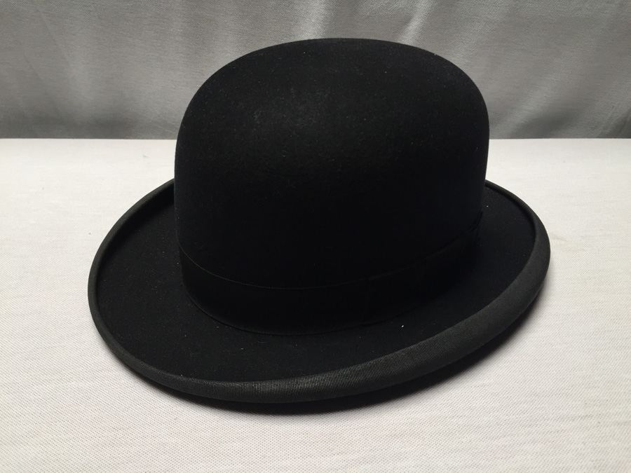 Mens Outstanding Vintage Mallory Premier Derby Bowler Hat Black sz 7 [Photo 7]