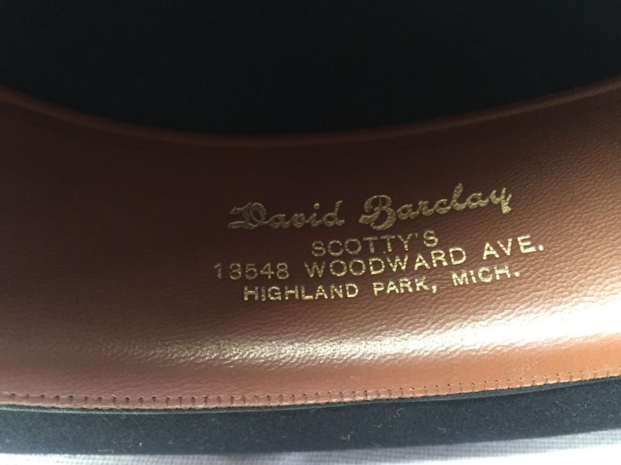 Mens Outstanding Vintage Mallory Premier Derby Bowler Hat Black sz 7 [Photo 12]