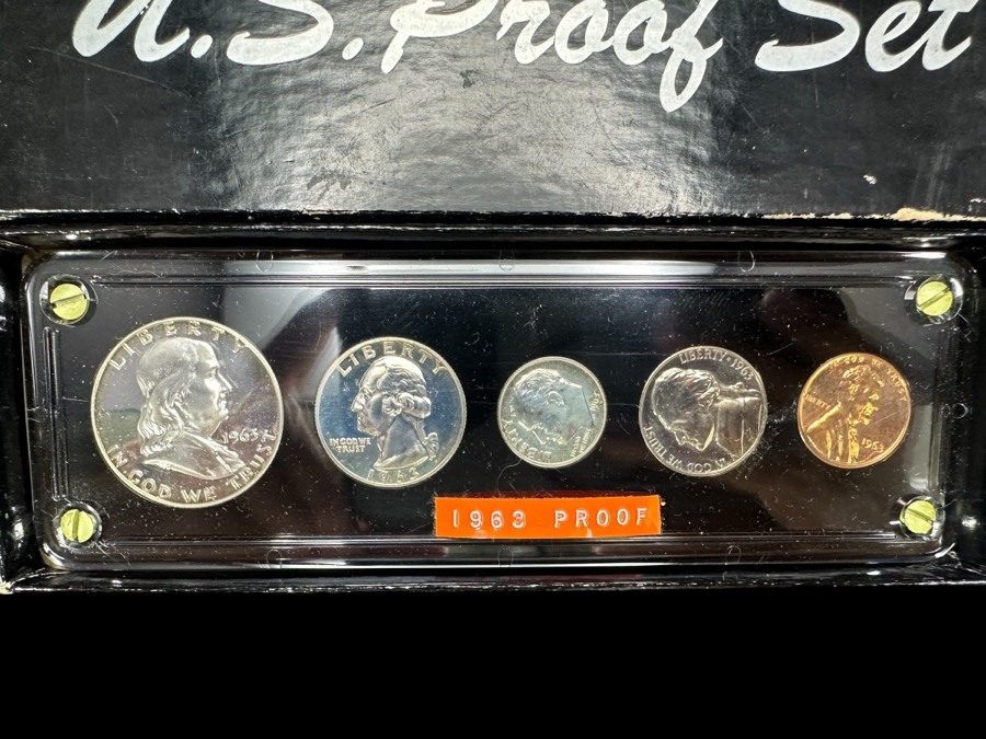 Vintage 1963 US Mint Proof Coin Set [Photo 1]