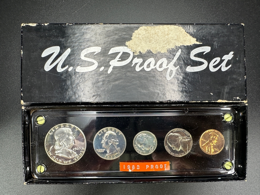 Vintage 1963 US Mint Proof Coin Set [Photo 2]