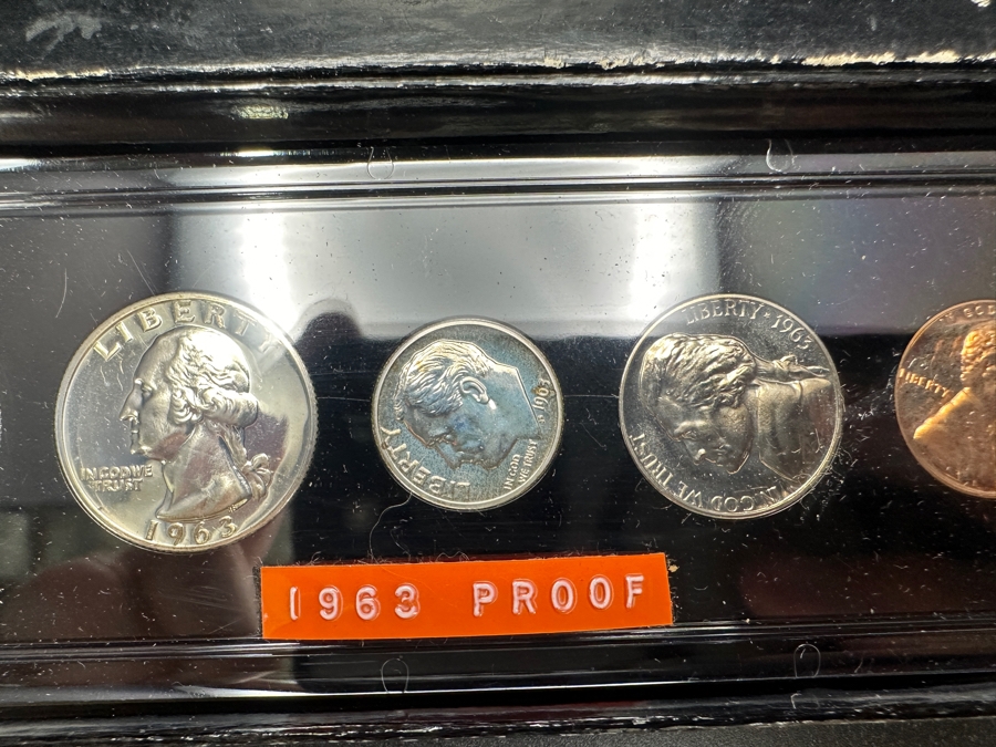 Vintage 1963 US Mint Proof Coin Set [Photo 4]