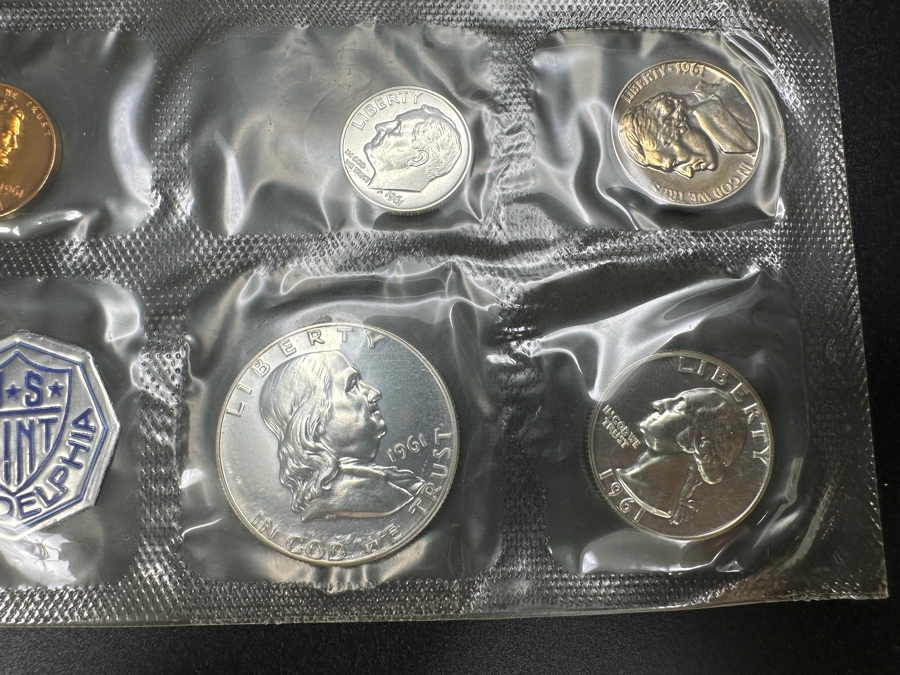 Vintage 1961 US Mint Philadelphia Proof Coin Set [Photo 5]
