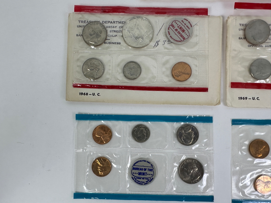 Vintage US Mint Proof Coin Sets From 1965, 1968, 1969 & 1970 [Photo 3]