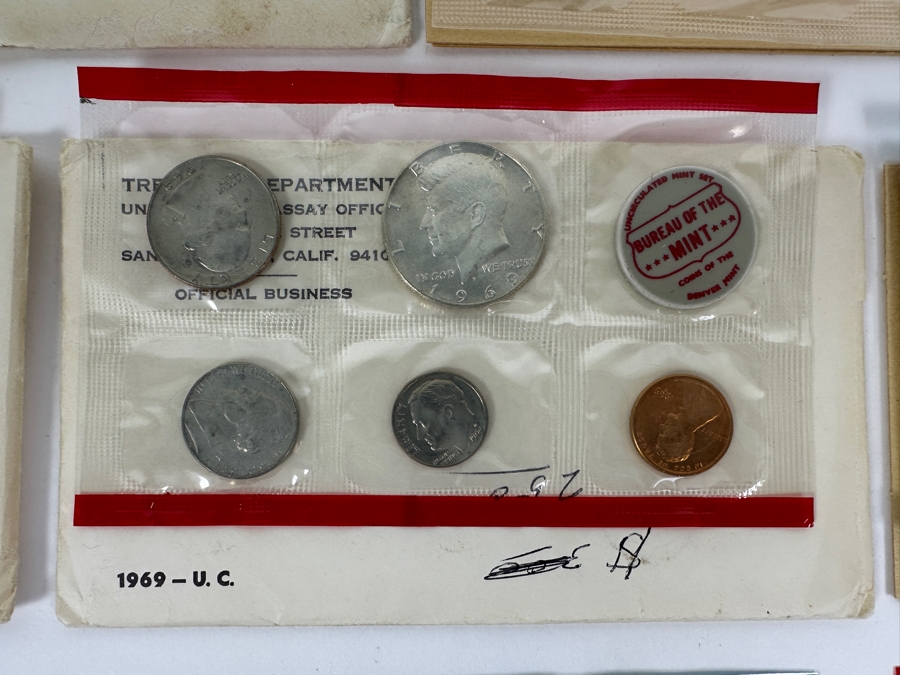 Vintage US Mint Proof Coin Sets From 1965, 1968, 1969 & 1970 [Photo 6]