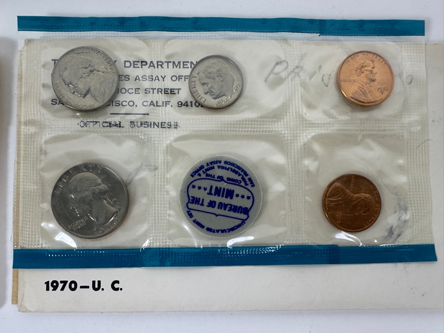 Vintage US Mint Proof Coin Sets From 1965, 1968, 1969 & 1970 [Photo 8]