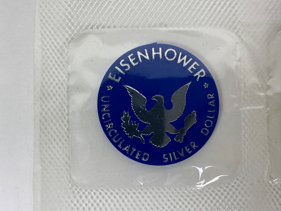 Vintage 1972 & 1973 Eisenhower Uncirculated Silver Dollars [Photo 12]