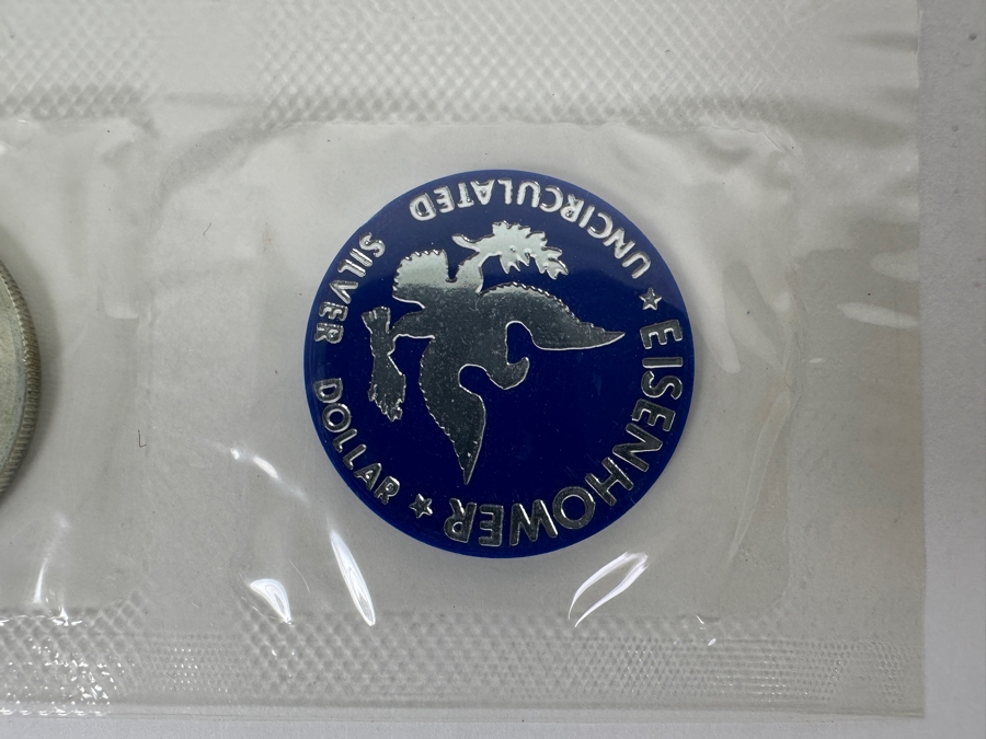 Vintage 1971 & 1974 Eisenhower Uncirculated Silver Dollars [Photo 5]