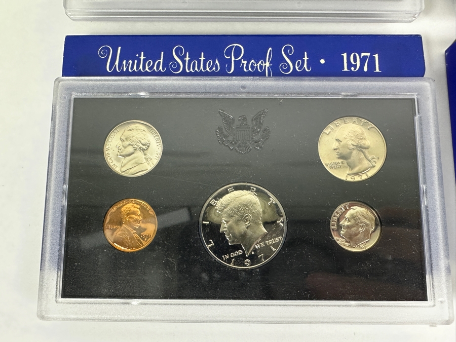 United States Proof Coin Sets From 1970, (2) 1971 & 1972 [Photo 4]