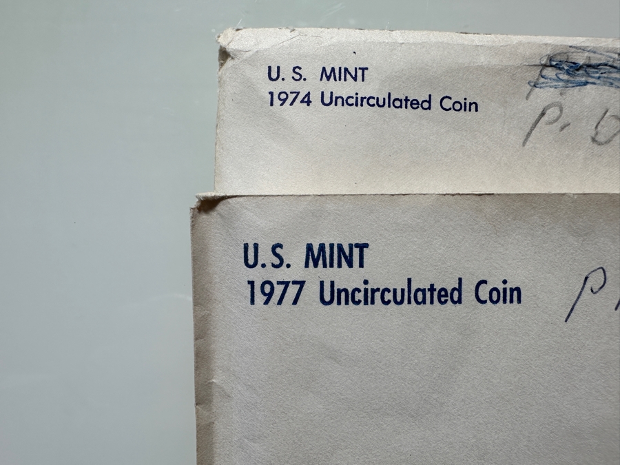 (9) United States Mint Uncirculated Coin Sets D & P Mint Marks From Years: 1972, 1973, 1974, 1975, 1977, 1979, 1980, 1981, 1985 [Photo 5]