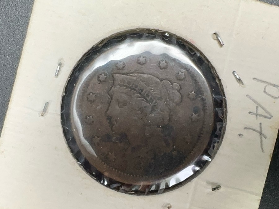 Antique 1851 Braided Hair Large US Cent [Photo 6]