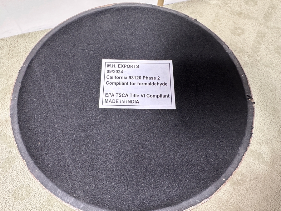 Pair Of Hand Crafted Raw Agate Side Tables 11W X 24.5H [Photo 9]