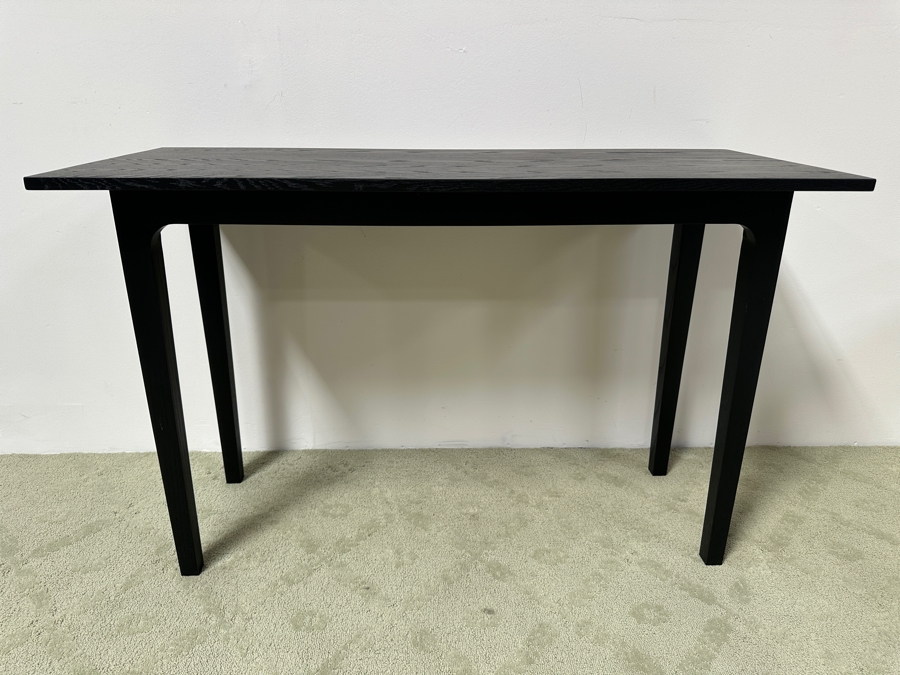 Black Wooden Console Sofa Table 48W X 20D X 30H [Photo 3]