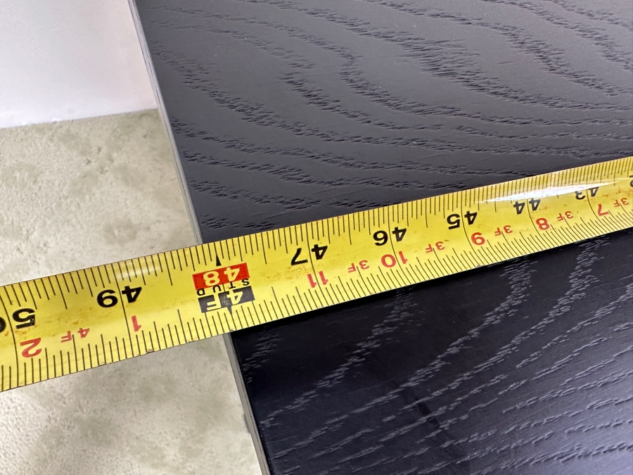 Black Wooden Console Sofa Table 48W X 20D X 30H [Photo 7]