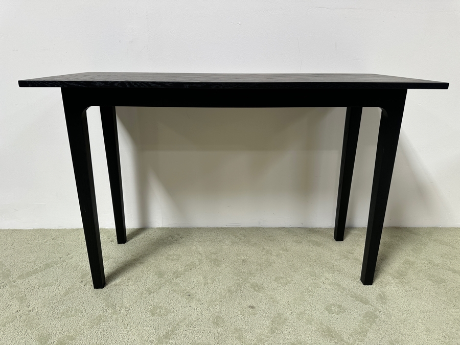 Black Wooden Console Sofa Table 48W X 20D X 30H [Photo 4]
