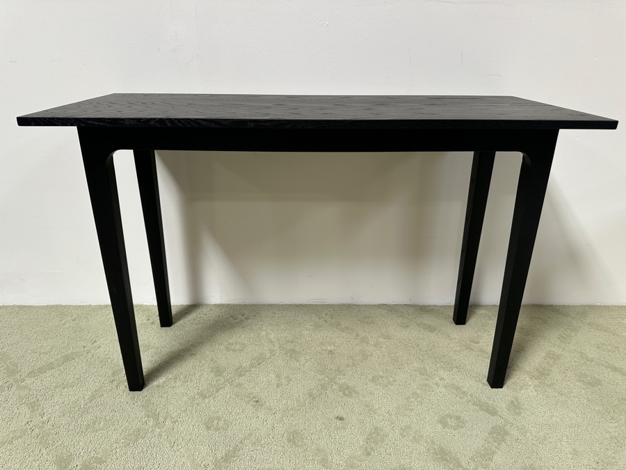 Black Wooden Console Sofa Table 48W X 20D X 30H [Photo 2]