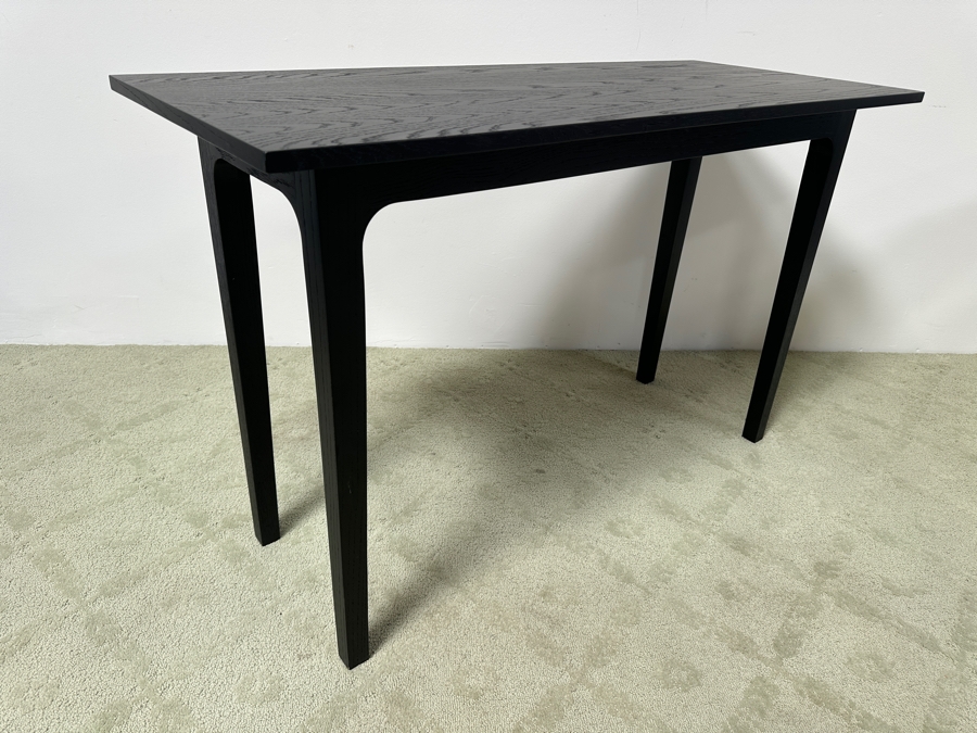 Black Wooden Console Sofa Table 48W X 20D X 30H [Photo 6]