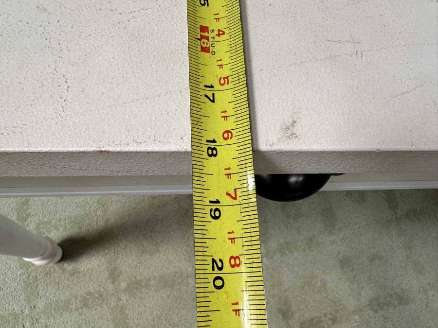 White Console Sofa Table With Two Drawers 60W X 19D X 30.5H [Photo 8]