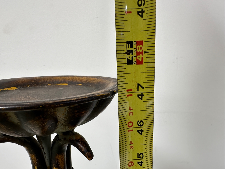 (3) Metal Freestanding Candle Holders 36'H To 47'H [Photo 5]