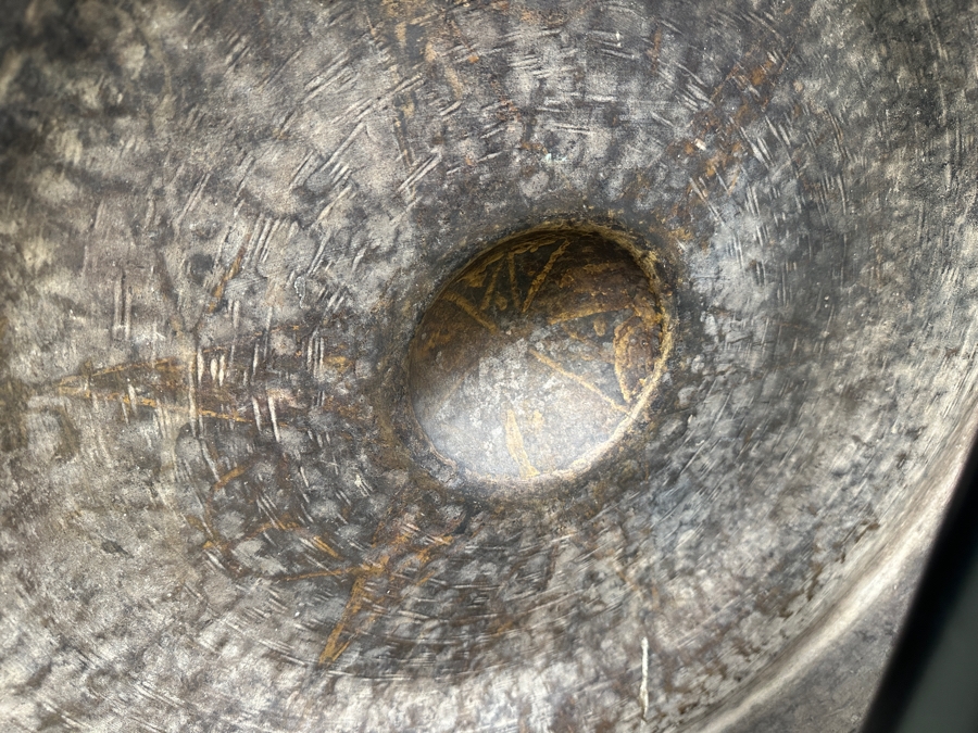 Antique Burmese Metal Temple Gong With Metal Stand And Striker 24.5W X 35H Purchased In Bangkok For $3,000 [Photo 11]
