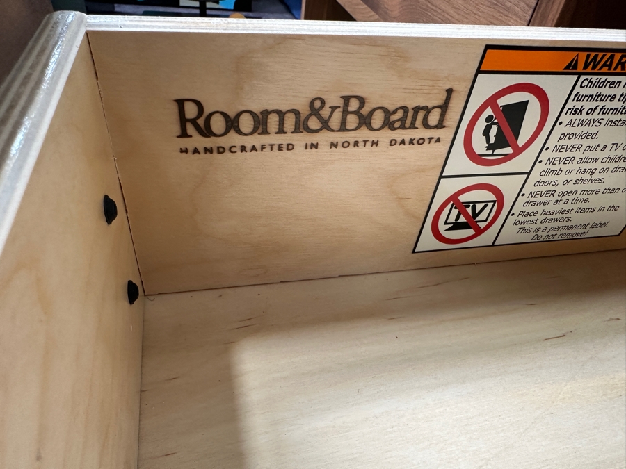 Pair Of Room & Board Wooden Nightstands With Drawer 28W X 21D X 22H [Photo 7]