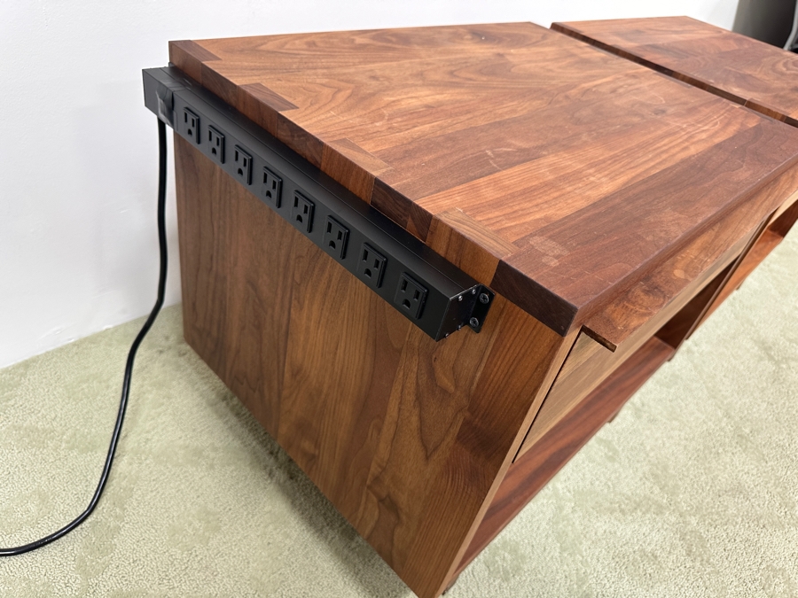 Pair Of Room & Board Wooden Nightstands With Drawer 28W X 21D X 22H [Photo 8]