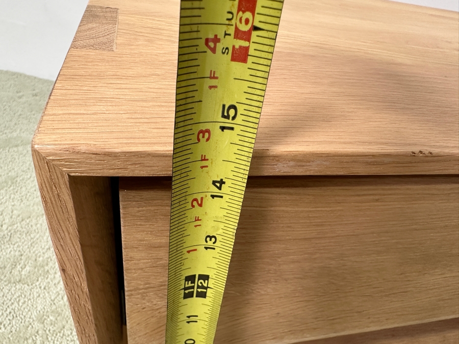 Pair Of Nordic Oak Bedside Tables Nightstands With Drawer 22.5W X 16D X 14.5H Retails $1,700 [Photo 11]