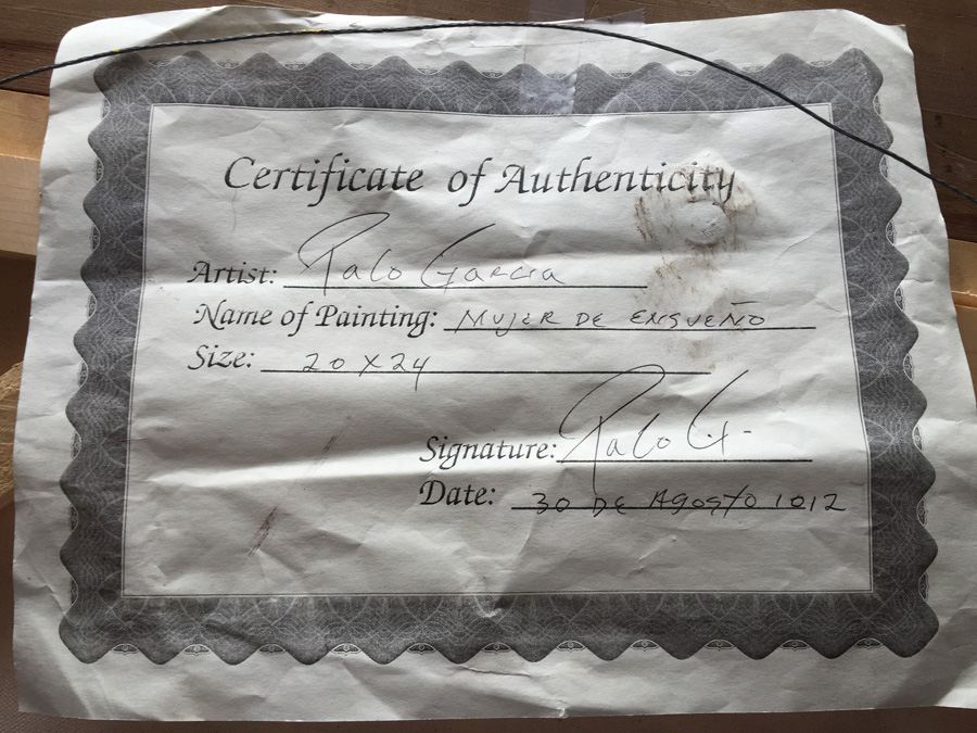 Original Painting by Paco Garcia Listed Baja Artist with COA [Photo 9]