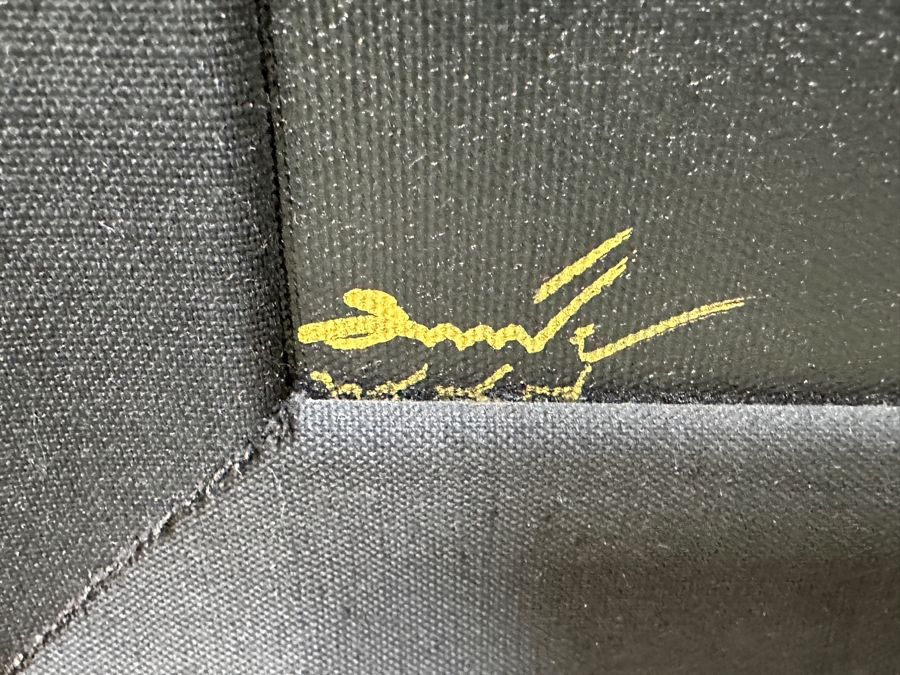 Original Buddha Painting Purchased In Bangkok Signed Lower Left 35W X 39H Framed 44.5 X 48.5 [Photo 7]