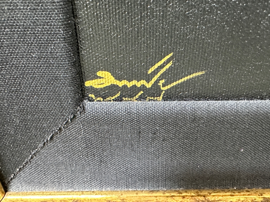 Original Buddha Painting Purchased In Bangkok Signed Lower Left 35W X 39H Framed 44.5 X 48.5 [Photo 8]