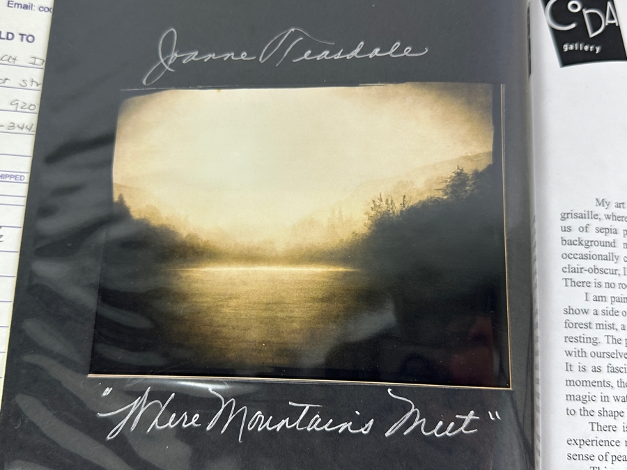 Joanne Teasdale Original Oil Painting On Canvas Titled 'Where Mountains Meet' 36 X 48 Appraised At $5,000 With Certificate Of Authenticity Purchased From The Coda Gallery In Palm Desert, CA [Photo 16]