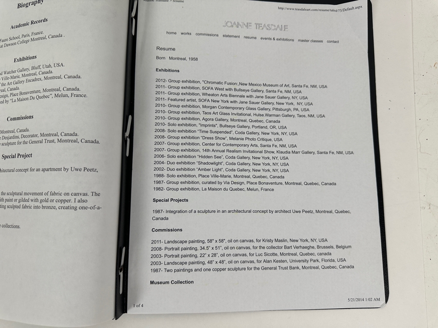 Joanne Teasdale Original Oil Painting On Canvas Titled 'Where Mountains Meet' 36 X 48 Appraised At $5,000 With Certificate Of Authenticity Purchased From The Coda Gallery In Palm Desert, CA [Photo 19]