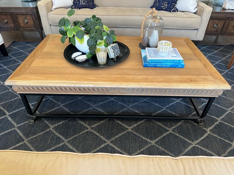 Restoration Hardware Coffee Table 36W X 36D X 18H [Photo 2]