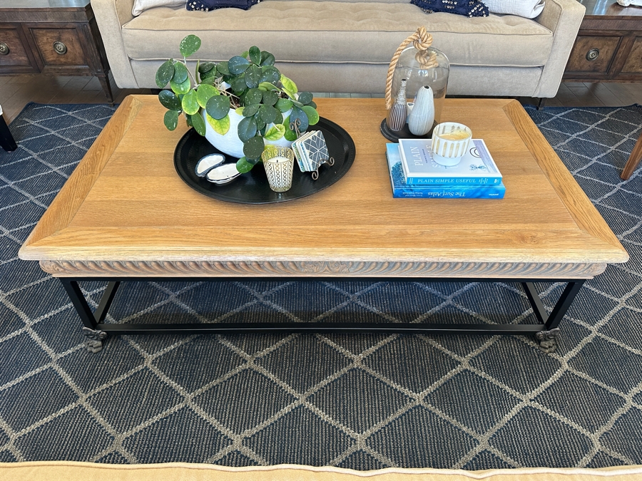 Restoration Hardware Coffee Table 36W X 36D X 18H [Photo 1]