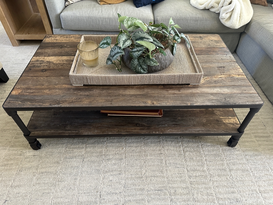 Restoration Hardware Dutch Iron Industrial Coffee Table 31.5 X 55 X 17.5H