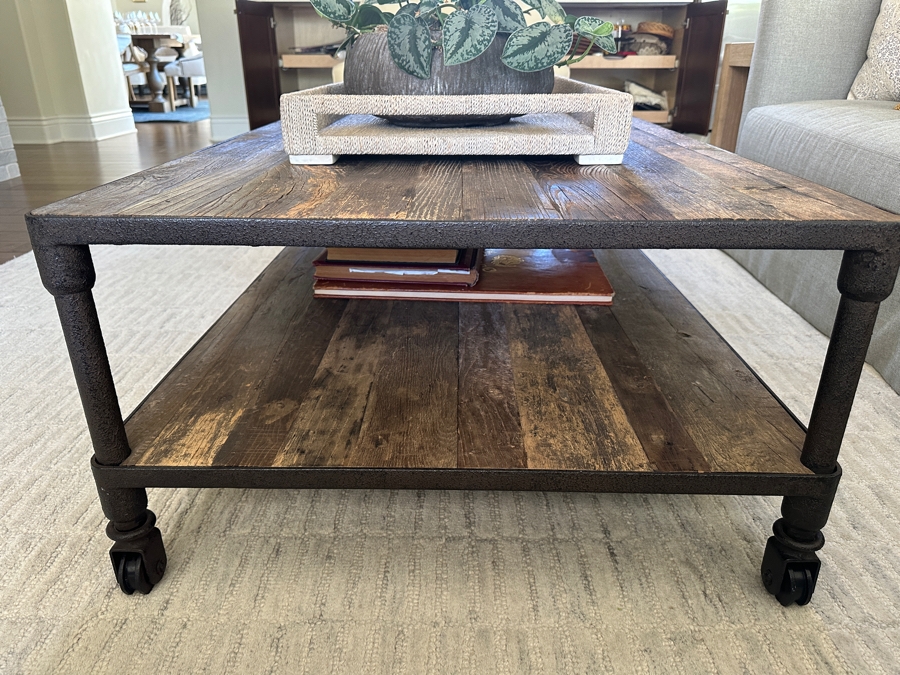 Restoration Hardware Dutch Iron Industrial Coffee Table 31.5 X 55 X 17.5H [Photo 4]